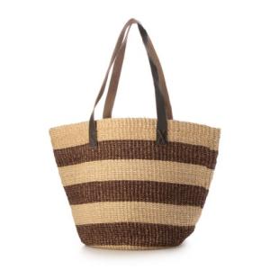 アンジュ シュエット Anjou Chouette  麻 カゴバッグ （NATURAL×BROWN）