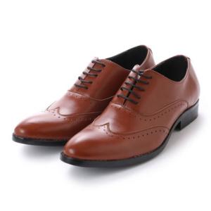 エニーウォーク Anywalk メンズ バルモラル ウィングチップ ビジネスシューズ〈クラシコイタリア〉・aw_16155 （BROWN）