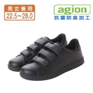 エニーウォーク Anywalk ベルクロスニーカー 中敷き抗菌防臭材使用 （BLACK）