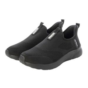 エニーウォーク Anywalk スリッポン スニーカー ハンズフリー 手を使わずに履ける  屈まず触らずスパッと履ける aw_25261 （ブラック）