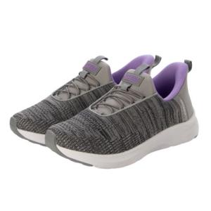 エニーウォーク Anywalk メッシュ スニーカー ハンズフリー 手を使わずに履ける スリッポン aw_25560 （グレー）