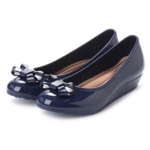 エンジェルフィット Angel FiT レディース レインシューズ パンプス レインパンプス OL 通勤 晴雨両用 完全防水 エナメル調 ラウンドトゥ