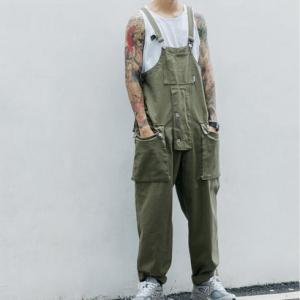 アットマーベラス At Marvelous ミリタリー オーバーオール メンズ ヘリンボーン ツイル ワークパンツ サロペット ストリートファッション
