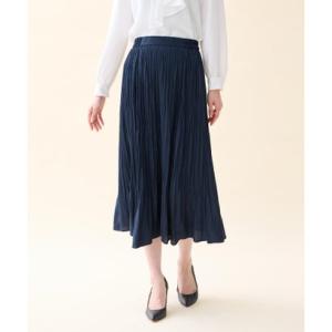 エーシーデザインバイアルファキュービック A/C DESIGN BY ALPHA CUBIC プリーツスカート （ネイビー）