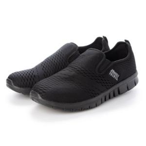 アーノルド パーマー フットウェアー Arnold Palmer FOOTWEAR スリッポンスニーカー メンズ 軽量シューズ （ALL BLACK）｜locondo-shopping