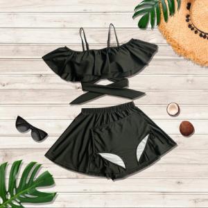 エンジェル ルナ Angel Luna 【ビキニ水着3点セット】レディース 体型カバー トップス オ...