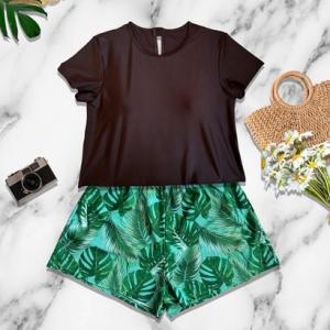 エンジェル ルナ Angel Luna 【タンキニ水着2点セット】レディース 体型カバー 袖付き T...