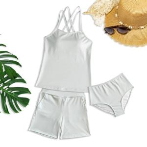 エンジェル ルナ Angel Luna 【キャミソール水着3点セット】レディース 体型カバー タンキ...