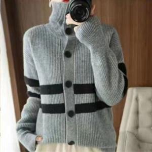 アミュレット Amulet 2WAYネックニットカーディガン レディース トップス 長袖 秋服 冬服 ハイネック 10代 20代 30代 韓国ファッシ