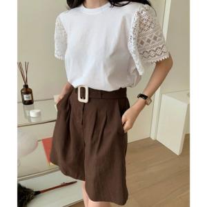 半袖カットソー ショートパンツ