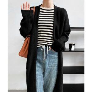 ニットカーディガン ロングレディース秋冬