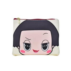 ランナー RUNNER チコちゃんに叱られる! ポーチ 小物入れ レディース 女子 大人 高校生 大きめ 合成皮革 ファスナー 化粧ポーチ 女の子 （
