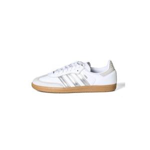 アディダス adidas SAMBA OG W （White × Silver Metallic × Gray）