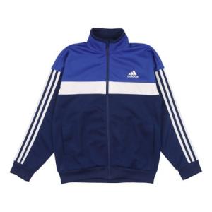 アディダス adidas ジュニア 長袖ジャージジャケット U ESS TIB ウォームアップジャケット IS5172 （ダークブルー）｜locondo-shopping