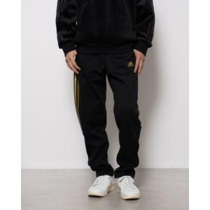 アディダス adidas メンズ ジャージパンツ M HOT トラックパンツ JP4622 （ブラックXゴールドメット）