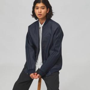アディダス adidas メンズ ライフスタイル ウェア M LUXA DENIM BOMBER ジャケット AP LF3637 （レジェンドインク）