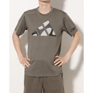 アディダス adidas メンズ 半袖機能Tシャツ M MARIMEKKO Tシャツ HR8207 （ブランチ/ライトブラウン/ブラック）｜locondo-shopping