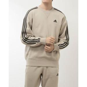 アディダス adidas メンズ スウェットトレーナー M ESS+ 3ST クルースウェット JF3990 （ワンダーベージュ）｜locondo-shopping