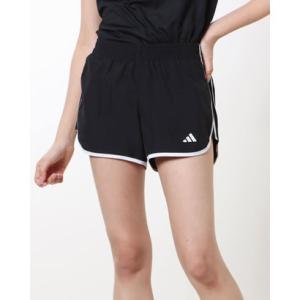 アディダス adidas レディース 陸上/ランニング ショート/ハーフパンツ W M20 SHORT IC5184 （ブラック/ホワイト）｜locondo-shopping