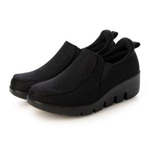 アドット adottona 【撥水加工】軽量スリッポンシューズ （BLK）