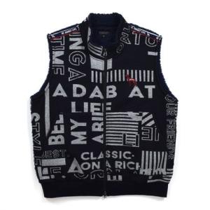 アダバット リラックスウェア　アンダーウェア adabat RELAX WEAR / UNDER WEAR ジップアップベスト （クロ）