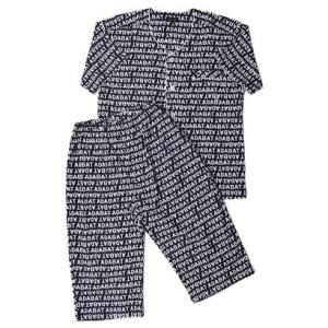 アダバット リラックスウェア　アンダーウェア adabat RELAX WEAR / UNDER WEAR 衿無半袖七分丈パジャマ （コン）