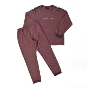アダバット リラックスウェア　アンダーウェア adabat RELAX WEAR / UNDER WEAR 婦人長袖パジャマ （ワイン）