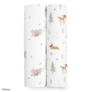 エイデンアンドアネイ aden+anais おくるみスワドル 2枚入 （ディズニー＋フレンズ）