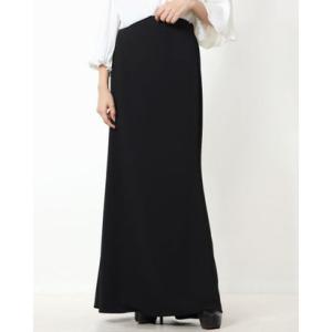 アドリアナパペル Adrianna Papell エレガントなブラックロングスカート （ブラック）