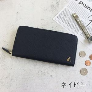 アニエスベー agnes b. ファスナー長財布 b.ロゴメタル  ネイビー （ネイビー）