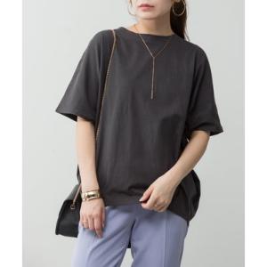 アイティ aity M-5L コットンコクーンTシャツ （チャコールグレー）