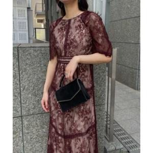 アイティ aity ショルダーギャザーラッセルレースドレス 結婚式 パーティードレス オケージョンド...