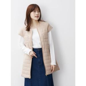 エアリーフェアリー ニューヨーク AIRY FAIRY NY 【af comfy】中綿ライトロングジレ （ピンクベージュ）