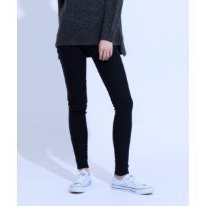 アイモハ aimoha ハイウエスト美脚スキニーレギンスパンツ[裏起毛] （BLACK）