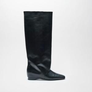 ROBE LEATHER BOOTS （Black）