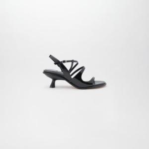 ASCOLI LEATHER SANDALS （GLOSSY BLACK）