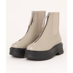 アルム ALM. 【ALM.】PRIMO LEATHER BOOTS センタージップ サイドゴアブーツ （グレイッシュベージュ）