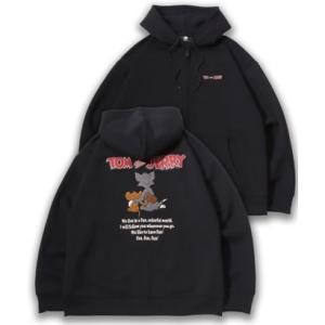 Tom and Jerry/トムとジェリー オーバーサイズ  リップルダンボールスウェット アップリ...