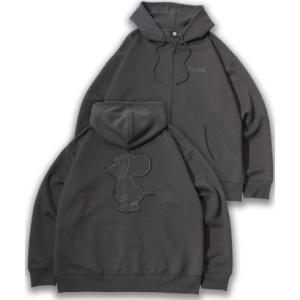Tom and Jerry/トムとジェリー オーバーサイズ  リップルダンボールスウェット アップリ...