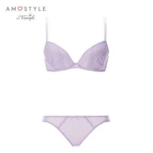 アモスタイルバイトリンプ AMO'S STYLE by Triumph デイリーAMOSTYLE ノンワイヤーブラ 1317 ブラショーツセット B-