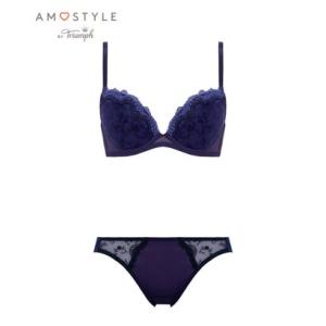 アモスタイル バイ トリンプ AMOSTYLE BY Triumph デイリーAMOSTYLE 寄せブラ ブラ＆ショーツセット 273 ロココフィール