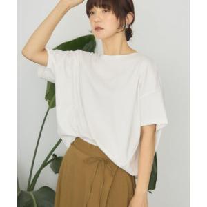 アメリカンホリック AMERICAN HOLIC 【接触冷感+UVカット】半袖コクーンカットプルオーバー （オフホワイト）
