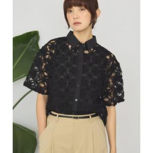 アメリカンホリック AMERICAN HOLIC アートレース半袖シャツ （ブラック）