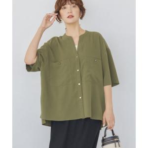 アメリカンホリック AMERICAN HOLIC 【WEB限定】ミリタリーWポケットスキッパーシャツ （カーキ）