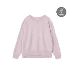 アメリカンホリック AMERICAN HOLIC 【バイパチ・シアバター配合】クルーネックコクーンニット （ピンク）