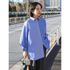 アメリカンホリック AMERICAN HOLIC 【WEB限定】Daily! イージーケアシャツ （ストライプネイビー）｜locondo-shopping