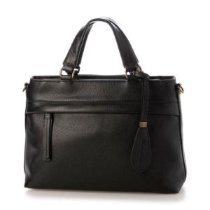 アンナマリー Anna Marie レザー2WAYハンドバッグ （ブラック）