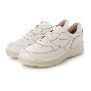 アンナマリア ANNA MALIA 【本革】ステッチダウン レザースニーカー （ホワイト）