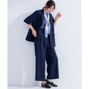 ANY SIS 【接触冷感・速乾・UVカット・洗える】スイートクール ワイドパンツ （ネイビー）