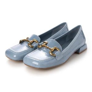 ベルビカートBERVICATO スクエアトウビットローファー （ブルーエナメル）